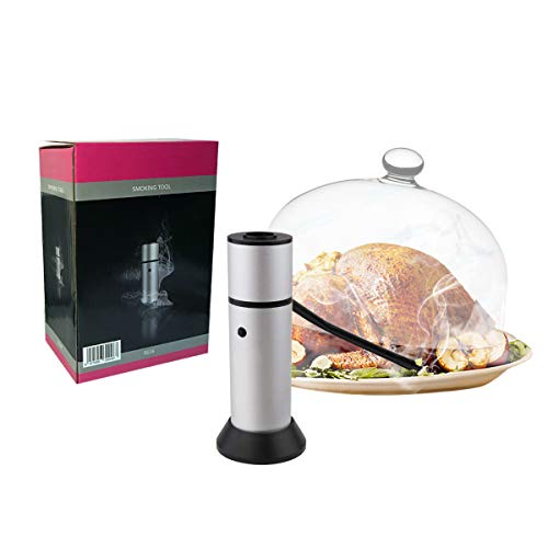 Krfilas Smoking Gun +Smokey Professionale per Salmone Salumi Pesce Formaggio Cocktail Carne Bruciatori da Cucina Affumicatore Pistola Portatile, Adatto per BBQ Campeggio a Casa all’aperto