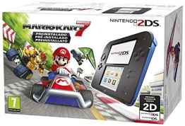 Nintendo 2DS Nero/Blu + Mario Kart 7 Preinstallato [Bundle] - 1