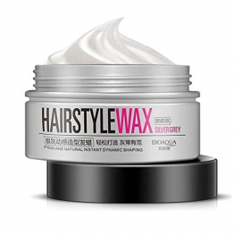 PeHtion Argilla per Capelli Cera per Capelli di Colore Grigio Argento istantaneo Unisex Crema modellabile Opaca, 100g - 1