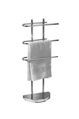 Premier Housewares Porta asciugamani da pavimento cromato con 3 bracci a U - 1