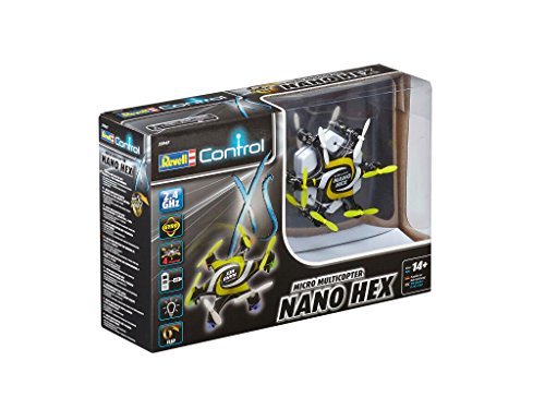 Revell Mini Quadcopter Nano Hex RC, Colore Giallo, RV23947