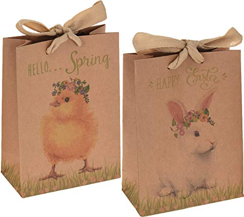 Sacchetti regalo con motivo pasquale, 12 pezzi, 18 x 23 x 8 cm, per regali