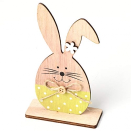 ugokarj Pasqua Ornamento Coniglietti in Legno Stile Nordico Coniglietto Pasqua Decorazioni per la casa per i Bambini Regalo - 1