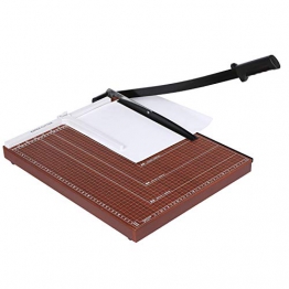 Voluker Taglierina A3 ,Taglierina per carta,Taglierina professionale,Paper cutters,Taglierina a Leva,Base di legno,48,5 x 38,5 x 3,3 cm - 1