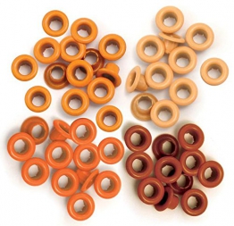 We R Memory Keepers Occhielli per Scrapbooking, Arancione, Standard - 1