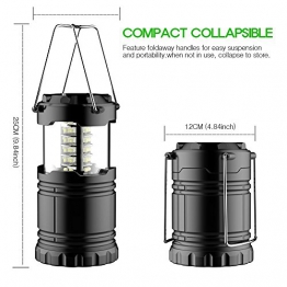 Aerb Lanterna LED Campeggio- Resistente All'acqua, Casa-Collapses -Adatto per: escursioni, campeggi, Emergenze, uragani, interruzioni - Super Bright - Leggero - 1