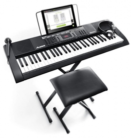 Alesis Melody 61 MKII - Tastiera Elettronica Portatile a 61 Tasti con Altoparlanti Integrati, Cuffie, Microfono, Stand, Leggio e Sgabello - 1