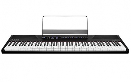 Alesis Recital - Pianoforte Digitale/Tastiera per Principianti con 88 Tasti Semipesati di Dimensioni Standard, Alimentazione, Altoparlanti Integrati e 5 Kit Suoni di Qualità (Esclusiva per Amazon) - 1