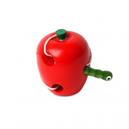 Alivier Forma di frutta Giocattoli per bambini Gioco di allacciatura di intelligenza Puzzle di Montessori Threading Fruit Kids Puzzle Game Gioco in legno - 1