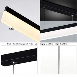 ART LAMPS Lampade a luce LED moderno semplice elegante ufficio Lampadario, adatto per lavoro camera Home Design a sospensione lampada luce sorgente, alluminio e Plexiglass acrilico soffitto lampada - 1