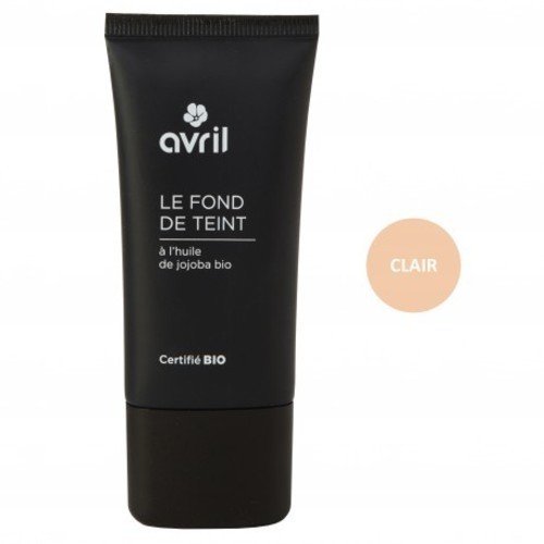 AVRIL – Fondotinta Certificato Bio – CLAIR 62 – Con Olio di Jojoba Bio – Vegan – Non Testato su Animali – Prodotto in Francia – 30ml