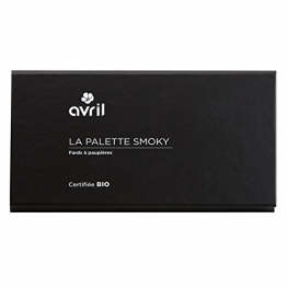 AVRIL - Palette di Ombretti Biologici SMOKY - 6 Tonalità Shimmer e Matt Per uno Smokey Look Impeccabile - Non Testato sugli Animali - Prodotto in Italia - 1