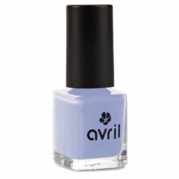 AVRIL - Smalto Vegano Senza Prodotti Chimici - Tonalità Celeste - Effetto Brillante, Facile Applicazione - Non Testato su Animali - 7ml - 1