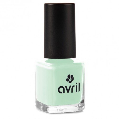AVRIL – Smalto Vegano Senza Prodotti Chimici – Tonalità Verde Acqua 573 – Facile Applicazione, Non Testato su Animali – 7ml