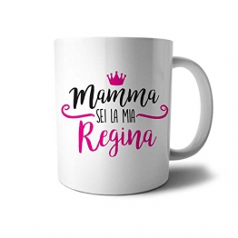 Babloo Tazza Idea Regalo Festa della Mamma Mamma Sei La Mia Regina - 1