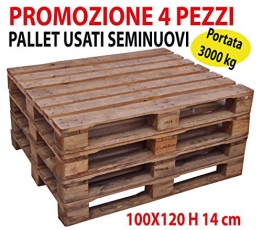 Bancali imba pedane pedana pallet bancale usate seminuove 100x120 H 14 cm - 1