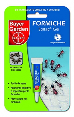 Bayer Garden Solfac Gel formiche Esca attrattiva in tubetto pronta all'Uso, Neutro, 4 gr - 1