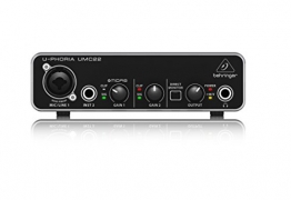 Behringer U-PHORIA UMC22 interfaccia audio 2x2 USB con PREAMP Microfonico - 1