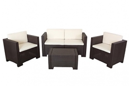 Bica 9017.4 Set Salottino Colorado 4 Posti 119x64x57 cm, Marrone, 279x155x64 cm - 1