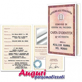 Bombo Biglietto Auguri Carta d'identità Mamma - 1