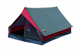 Campeggio High Peak Minipack Tenda, Grigio/Rosso, 190 x 120 x 95 cm - 1