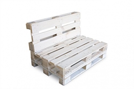 clc ARREDO Divanetto Pallet richiudibile Made in Italy - Colore Bianco - 1