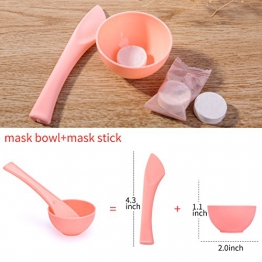 Compresse per maschera facciale naturale fai da te in cotone, con ciotola, Yousha, confezione da 50  - 1