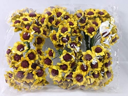 Confezione 144 pezzi-fiori, Bomboniera fiore mini girasole , x segnaposto, composizione confetti. (ck274) - 1
