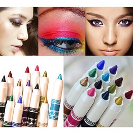 Contever® 12 Color Set di Matita per Eyeliner Eye Liner Sopracciglia Cosmetici trucco occhi - 1
