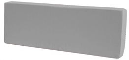Cuscino per bancale - cuscino per seduta divano pallet di legno - in morbido tessuto - 80x120 40x120 (GRIGIO, 40X120X8 SCHIENALE) - 1