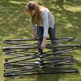 DARDARUGA Gazebo RICHIUDIBILE 3X3 M Pieghevole A Fisarmonica Mercato TENDONE con Sacca Verde - 1