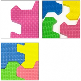 Deuba Tappeto Puzzle 1,92 x 1,92m Nuovo Modello Gomma Eva Resistente Isolante Lavabile Gioco per Bambini Tappeto da Gioco - 1