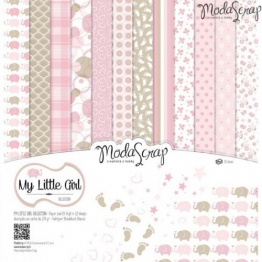 Elizabeth Craft Designs My Little Girl confezione di carta,, 12 x 30,5 cm - 1