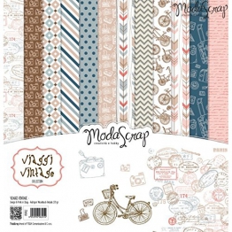 Elizabeth Craft Designs Viaggi Vintage Confezione di Carta, Multicolore, 12 x 30,5 cm - 1