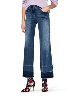 FIND HW 2487B jeans donna vita alta, Blu (Indigo), W28/L32 - 1