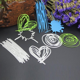 FNKDOR Fustelle Fustelle per Scrapbooking, Stencil Metallo DIY Cutting Dies Stampo Album Foto Taglio del Mestiere Goffratura Stampi, Accessori per Big Shot e altre macchina (E) - 1