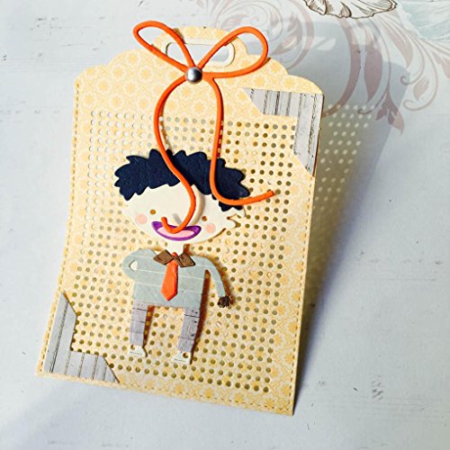 Fustelle per Fustellatrice, FNKDOR Scrapbooking Stencil Metallo Fustella Carta Taglio del Mestiere DIY Album, Accessori per Big Shot e altre macchina (B)