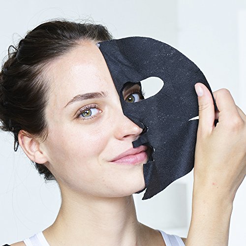 Garnier Skincare Skin Active Pure Charcoal Maschera in Tessuto, Confezione da 4 Pezzi