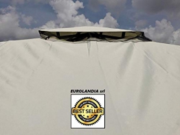 Gazebo 3X3 Giardino con Telo Ghiaccio in Alluminio Antracite Copertura 450 GR. Antipioggia ZANZARIERE E Teli Laterali - 1