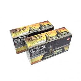 Gerimport Giardino Zen con Buddha di Ginocchio candeliere E Porta incensi assortimento lh214106  - 1