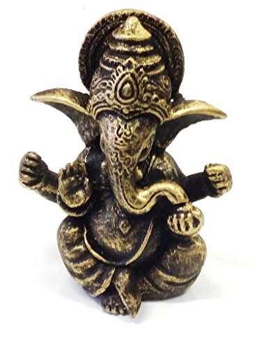 Giardino Zen con Ganesha, sabbia, rocce, candela, portaincenso, per Feng Shui BASE QUADRATA
