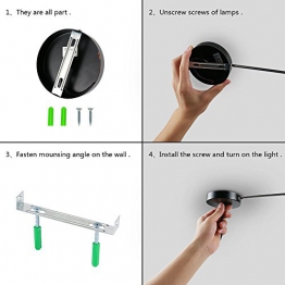 Glighone Lampada a Sospensione da Soffitto Modello Vintage Industriale Attacco E27 Plafoniera Retro Paralume in Metallo - 1