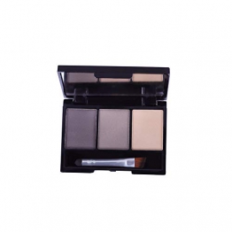 illuMMW - Palette per sopracciglia in 3 colori, impermeabile, con pennello per trucco - 1