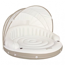 Intex 58292 - Isola Galleggiante con Parasole, Bianco, 199 x 150 cm - 1