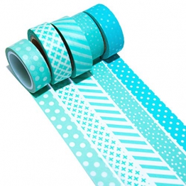 K-LIMIT 5 Set Washi Tape rotoli di nastro adesivo masking tape scrapbooking, DIY 9692 - 1