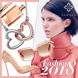 Kami Idea regali per la festa della mamma Regali San Valentino Donna Collana Il Mio Destino Ciondolo Placcato in Oro Cristalli di Swarovski Gioielli per Natale Compleanno Anniversario Mamma Lei Madre - 1