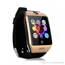 Kxcd Q18 Bluetooth Smartwatch orologio da polso supporto NFC fotocamera TF Card Smart Watch per Android Phone iOS iPhone Huawei Samsung oro - 1