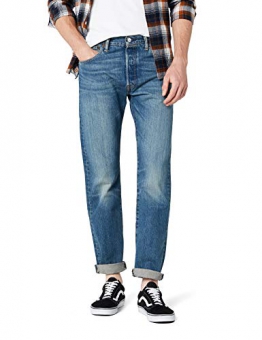 Levi'S 501 Original Straight Fit, Jeans Uomo, Blu (Hook 1307), W31/L30 - 1