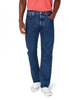 Levi'S 501 Original Straight Fit, Jeans Uomo, Blu (Stonewash 0114), W42/L32 - 1