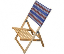Liberoshopping Set 2 Sedia spiaggina Mare Piscina richiudibile in Legno massello - 1